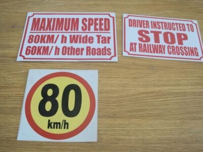 Speed Limit Stickers