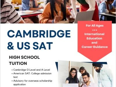 Cambridge O Level and US SAT with international support team